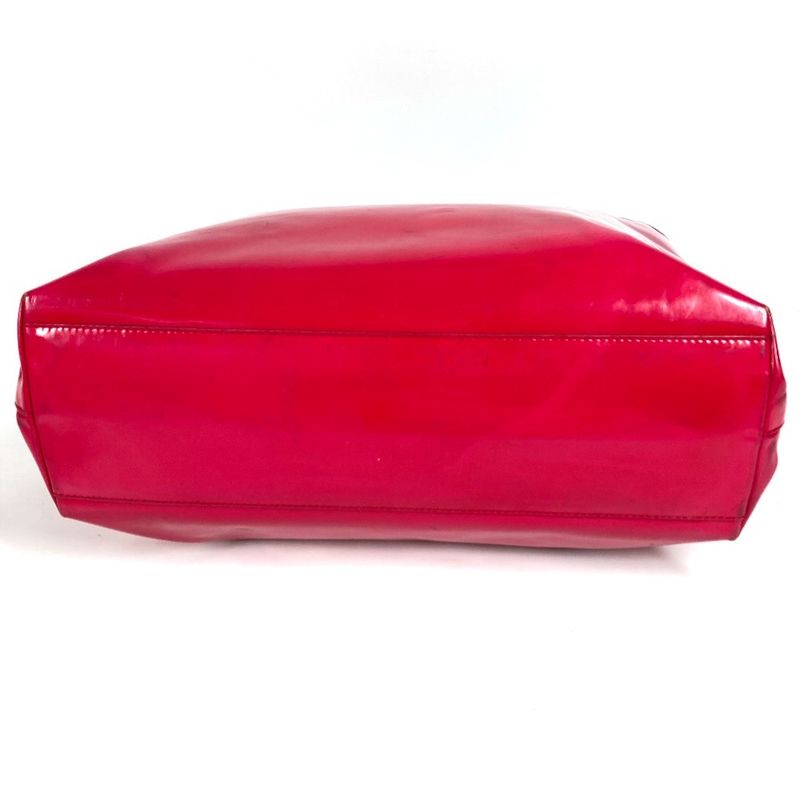 Prada Handbag Triangle Logo Triangle Logo Plate Enamel Pink