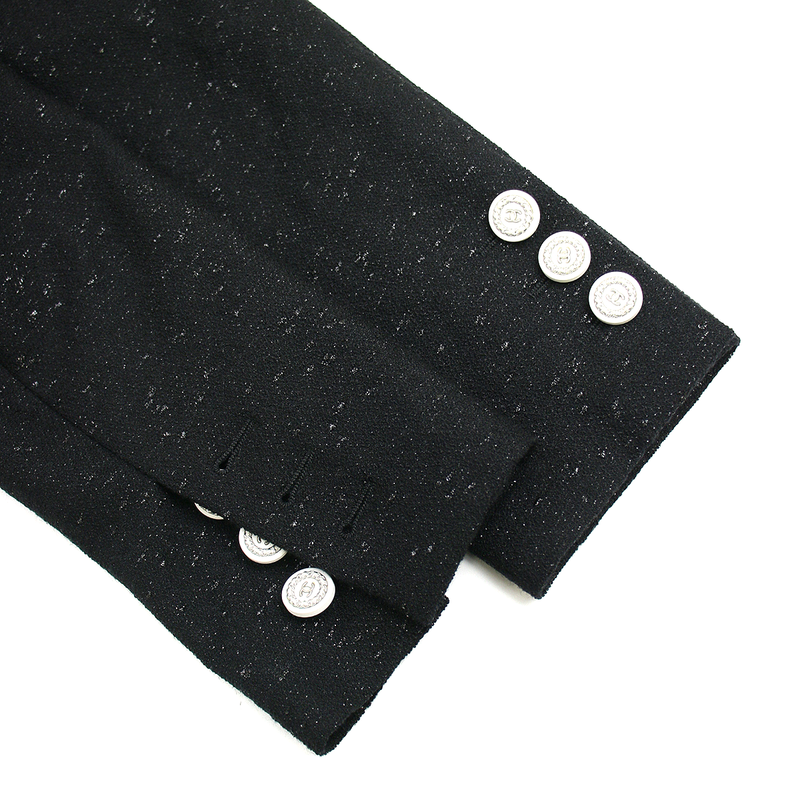 Chanel 2019 Cruise Collection Coco Mark Button Tweed Double Tailored Jacket