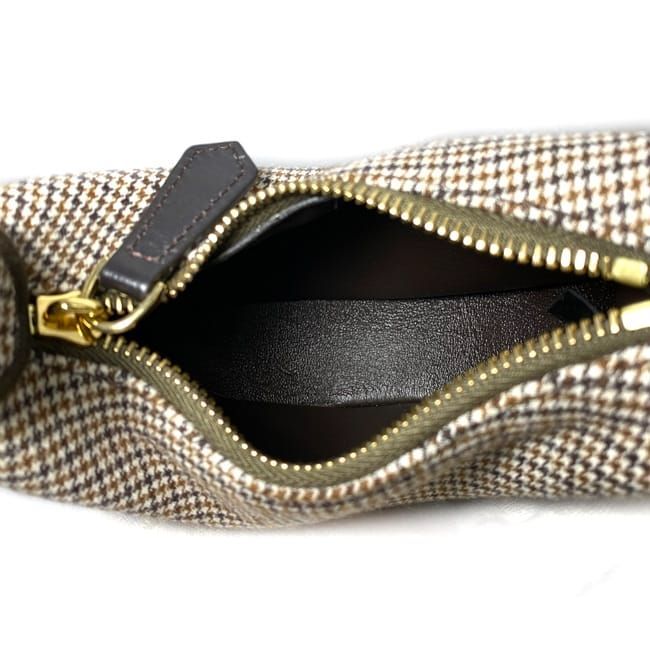 Fendi Handbag Nano Graffi Brown Staggered Pattern