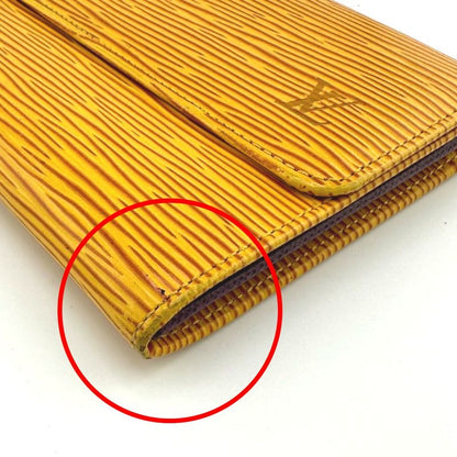 Louis Vuitton M63579 Epi Trifold Long Wallet Portmonnais Cles Di Long Wallet