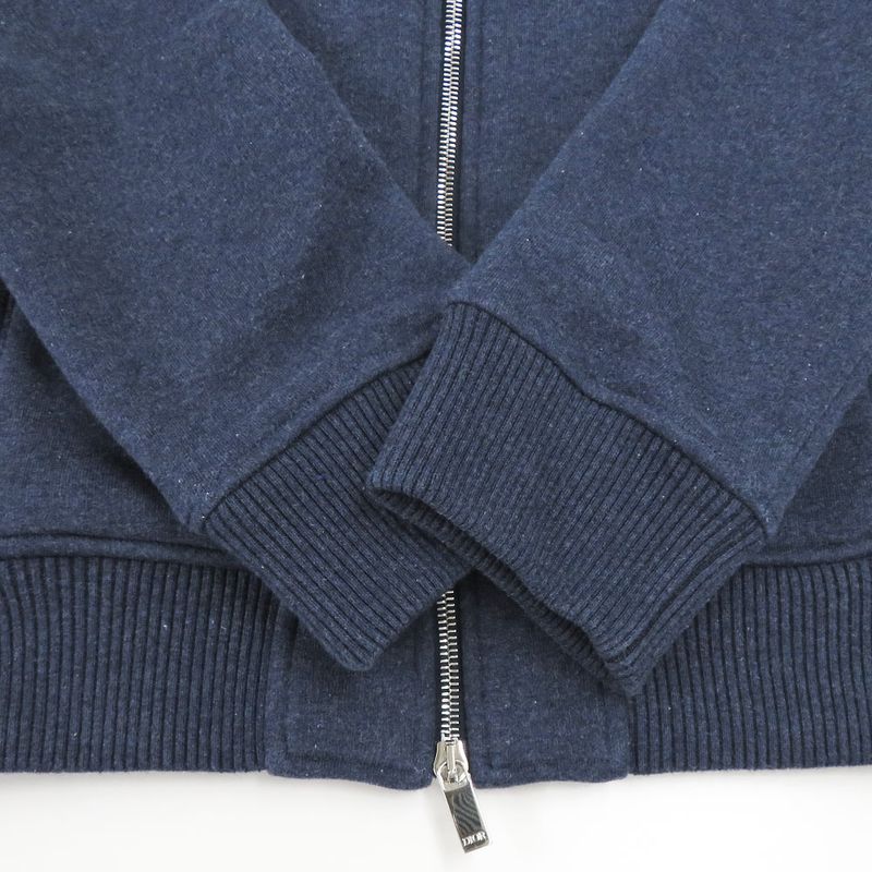 Dior Zip Up Blouson Jacket Long Sleeve 213j434a0796 Navy - XS Logo