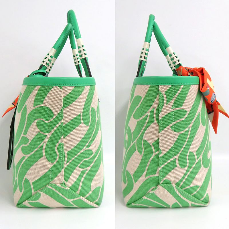 Hermes Sac Steeple 25 H084533ckaa Vert Comics Tote Bag Green