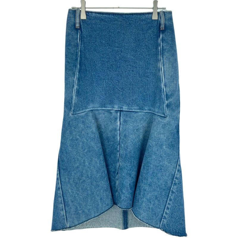 Balenciaga 19ss Denim Skirt 572190 Tcw03 Indigo 38