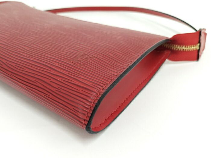 Louis Vuitton Pochette Accessoire Accessory Pouch Epi Carmine Red M40776