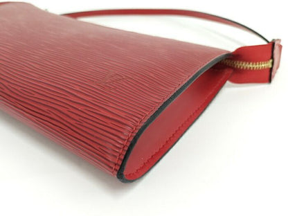 Louis Vuitton Pochette Accessoire Accessory Pouch Epi Carmine Red M40776