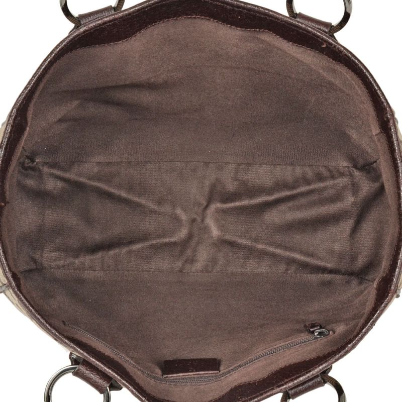 Gucci Tote Bag GG Canvas Leather 113019 Beige Women