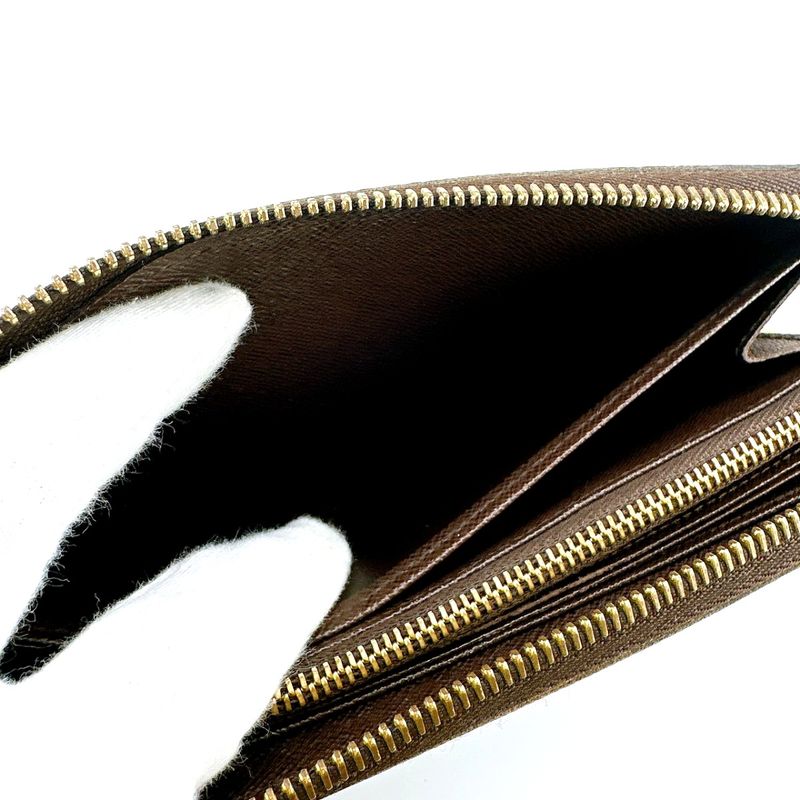 Louis Vuitton N60015 Damier Round Zipper Zippy Wallet Old Shape Long Wallet