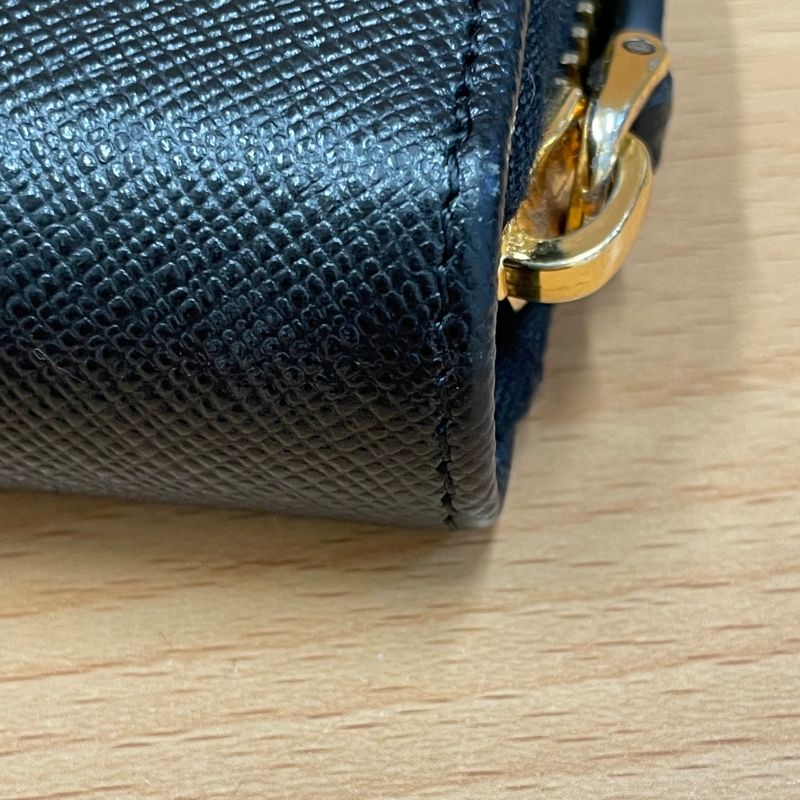 Prada Saffiano Round Zipper Long Wallet A25-1225