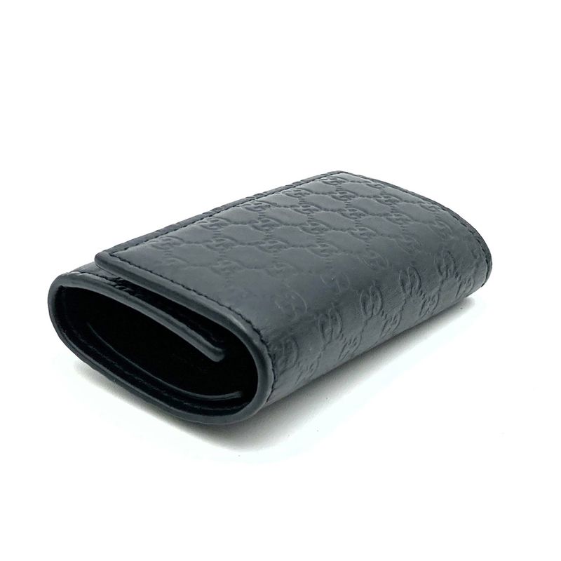 Gucci 150402 Key Case Key Guccissima Leather Black Ladies Men