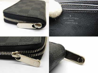 Vuitton Coin Case - N63076 Mi0173 Zippy Coin Purse Damier Graphite Coin Purse