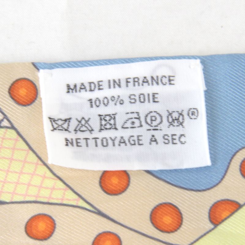 Hermes Twilly High Official's Saddle Scarf With Box Silk Yellow Base