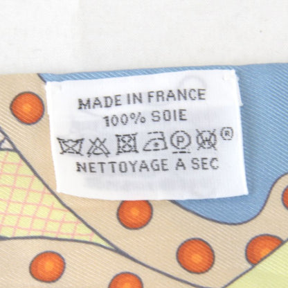 Hermes Twilly High Official's Saddle Scarf With Box Silk Yellow Base