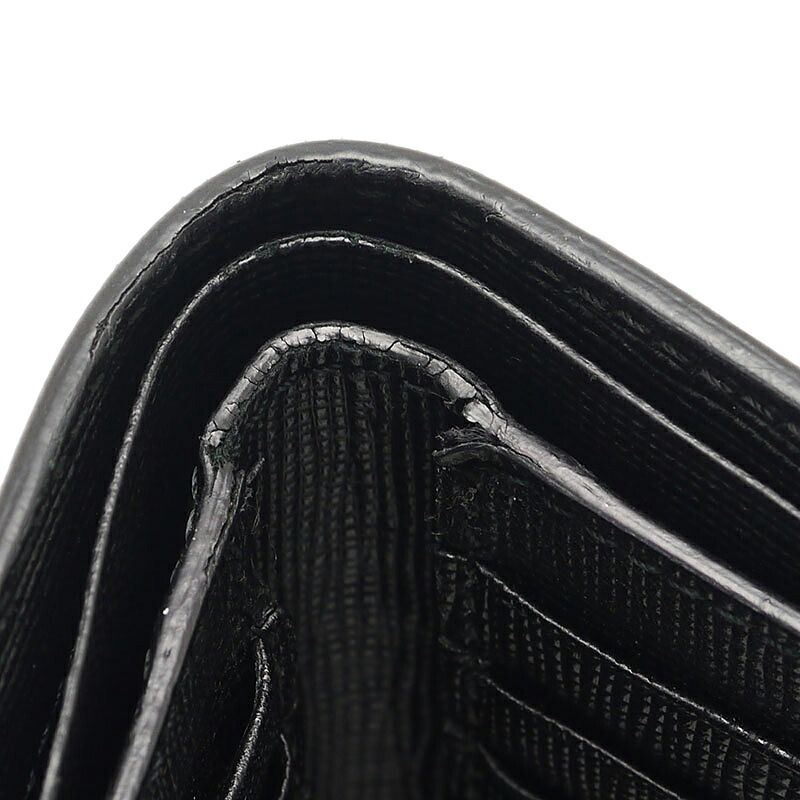 Fendi BAG BUGS Bag Bugs Wallet 7m0169 Bifold Wallet Leather X Studded Black