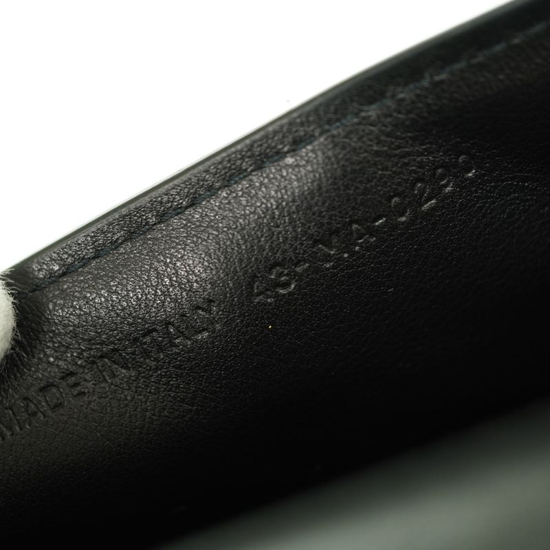 Dior Chain Card Case Coin Case Wallet Shoulder Bag Patent Leather Black 1443dior