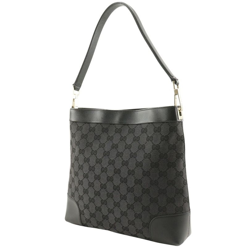 Gucci One Shoulder 001.4231 GG Canvas Black Ladies Shoulder Bag