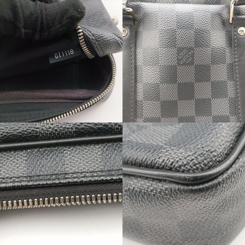 Louis Vuitton Porte Dauphine Voyage Pmnoir Black Damier Graphite N41478gi1118