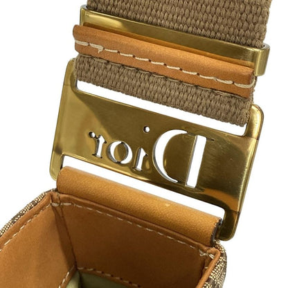 Dior/christian Dior Shoulder Bag Street Chictrotter Beige And Brown Leather