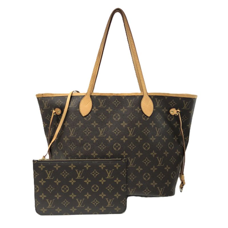 Louis Vuitton M40995 Monogram Neverfull MM Tote Bag Monogram Canvas with Pouch