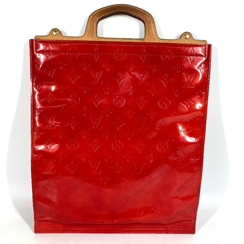 Louis Vuitton Handbag Stanton M91078 Monogram Vernis Red