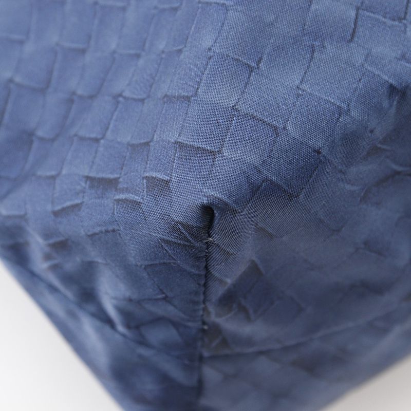Bottega Veneta Bottega Veneta Intreccio Illusion Nylon Navy Blue Unisex Tote Bag