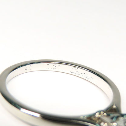 Cartier Solitaire Diamond 0.31ct F VS1 EX Ring #48 GIA Certified