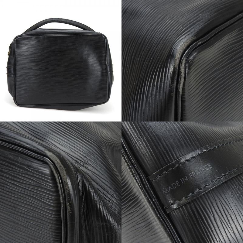 Louis Vuitton Shoulder Bag Petit Noe M59012 Epi Leather Noir Black Gold