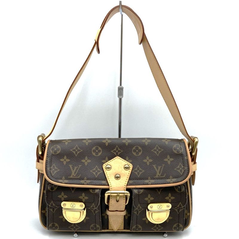 Louis Vuitton M40027 Shoulder Bag Hudson PM Brown Monogram Ladies Men