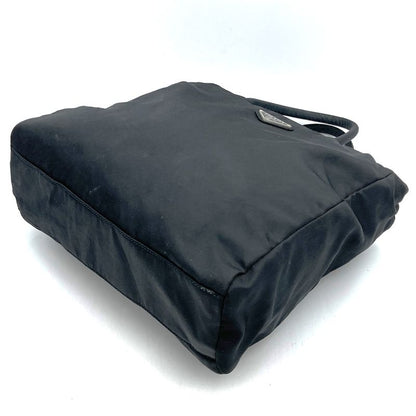 Prada Handbag Nylon Black Nylon Women Men