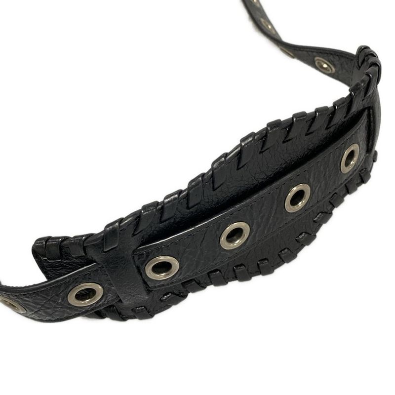 Balenciaga Shoulder Bag Le Cagor Crossbody Bag 719065 Black Lambskin