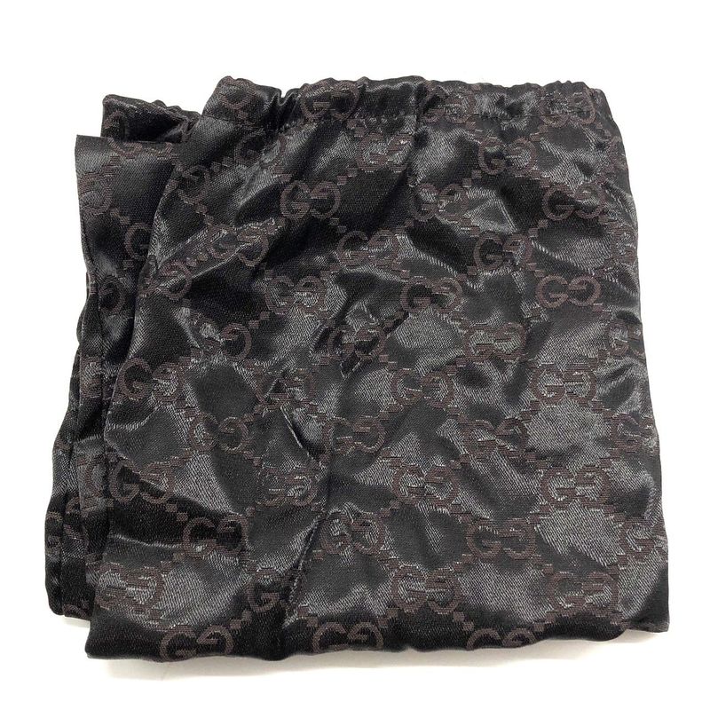 Gucci Body Bag Waist Pouch 28566 GG Canvas Black Zipper Opening Difficulty