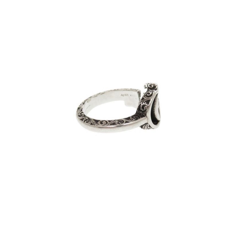 Gucci Double G Silver 925 Size Approx 15-16 (#17) Ring 1241 Gucci