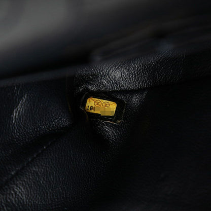 Chanel 255 Matelasse 28 Double Flap Chain Shoulder Bag Light Blue Denim Women