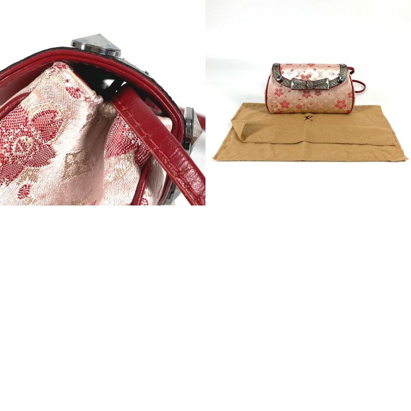 Louis Vuitton Shoulder Bag Griotte M92588 Satin Pink