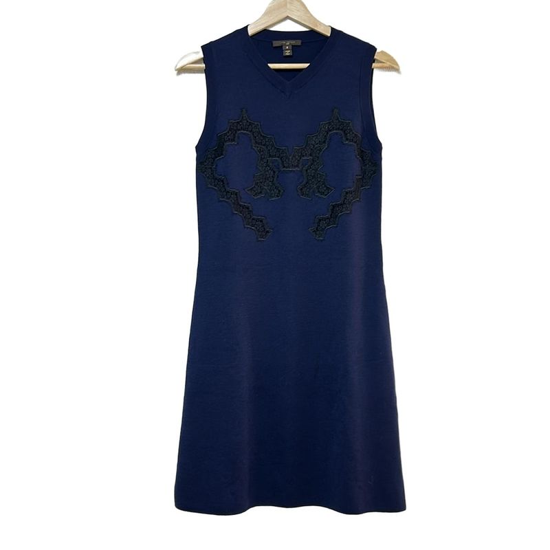 Louis Vuitton Dress Size S Women's - Rw172b MTS Fdkd31 Dark Navy And Black