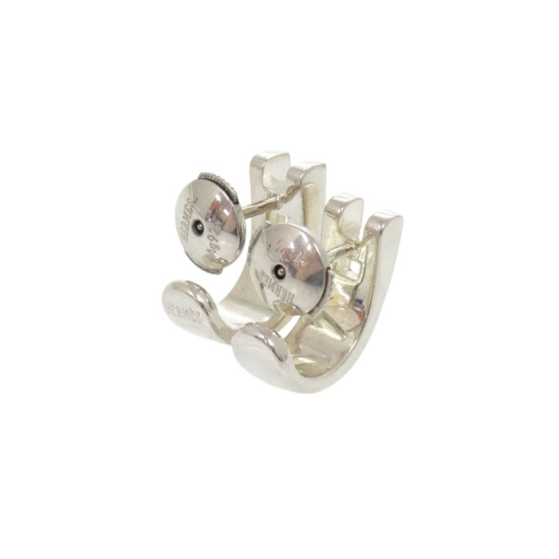Hermes Hera Cles Silver 925 Silver Earrings 2189 Hermes