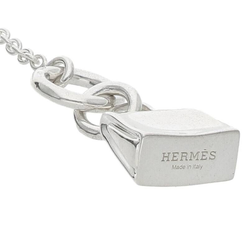 Hermes Amulet Kelly Silver Necklace Men's 43cm (16.93in)