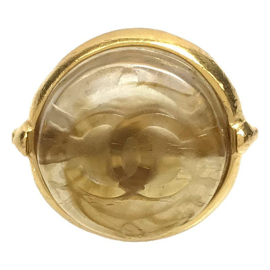 Chanel - Coco Mark Gold 99A Gripoa Candy Stone Ring - Gold - Women's