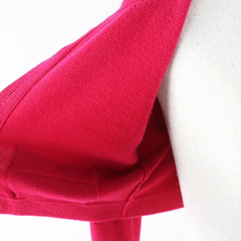 CHANEL 22AW P73483 100% Cashmere Lucky Charm Cropped Length Knit Cardigan