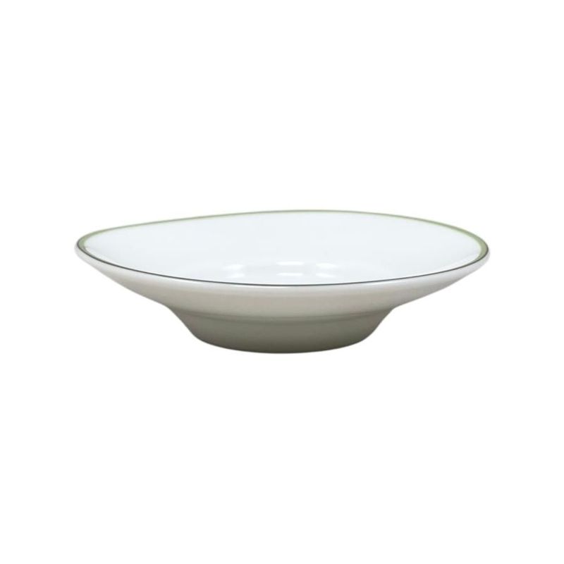 Hermes Teacup Rhythm Asian Teacup and Saucer with Lid H Logo Green White Hermes