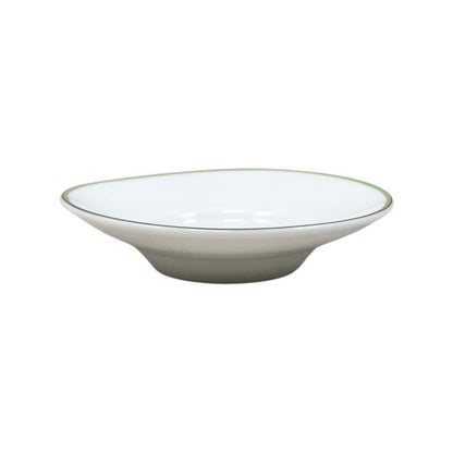 Hermes Teacup Rhythm Asian Teacup and Saucer with Lid H Logo Green White Hermes