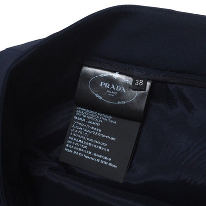 2022Prada Skirt Size 38 Stretch Tight Skirt Triangle Logo Triangle Logo
