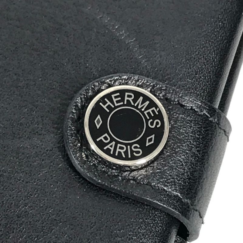 Hermes Passport Case RMS Calfskin Black