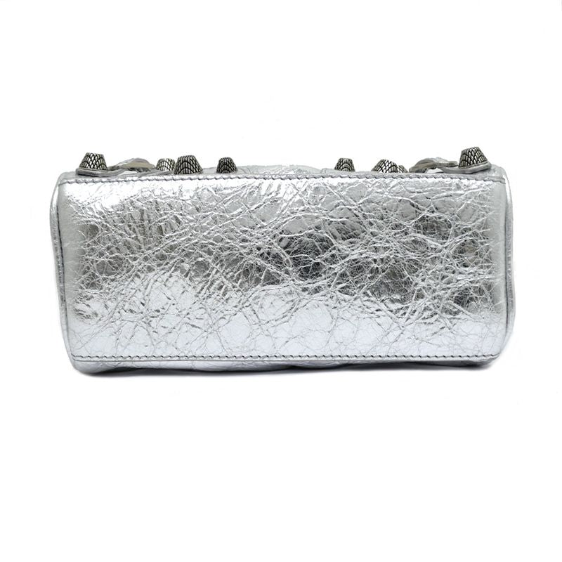Balenciaga Luca Gol Nano 792599 Metallic Silver - 2WAY Handbag Shoulder