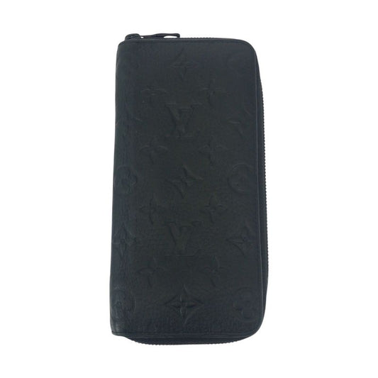 Louis Vuitton Monogram Empreinte Zippy Wallet Vertical Black Leather M69047