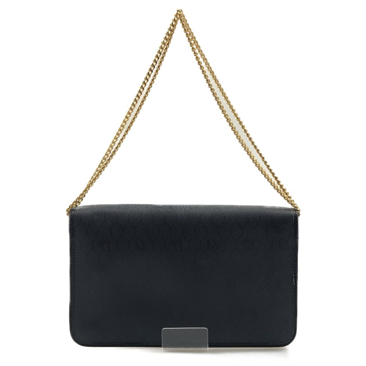 Christian Dior Christian Dior Honeycomb Pattern Chain Shoulder Bag Black