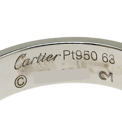 Cartier Love Ring Pt950 Platinum #63 Equivalent To Size 23 Rings Accessories