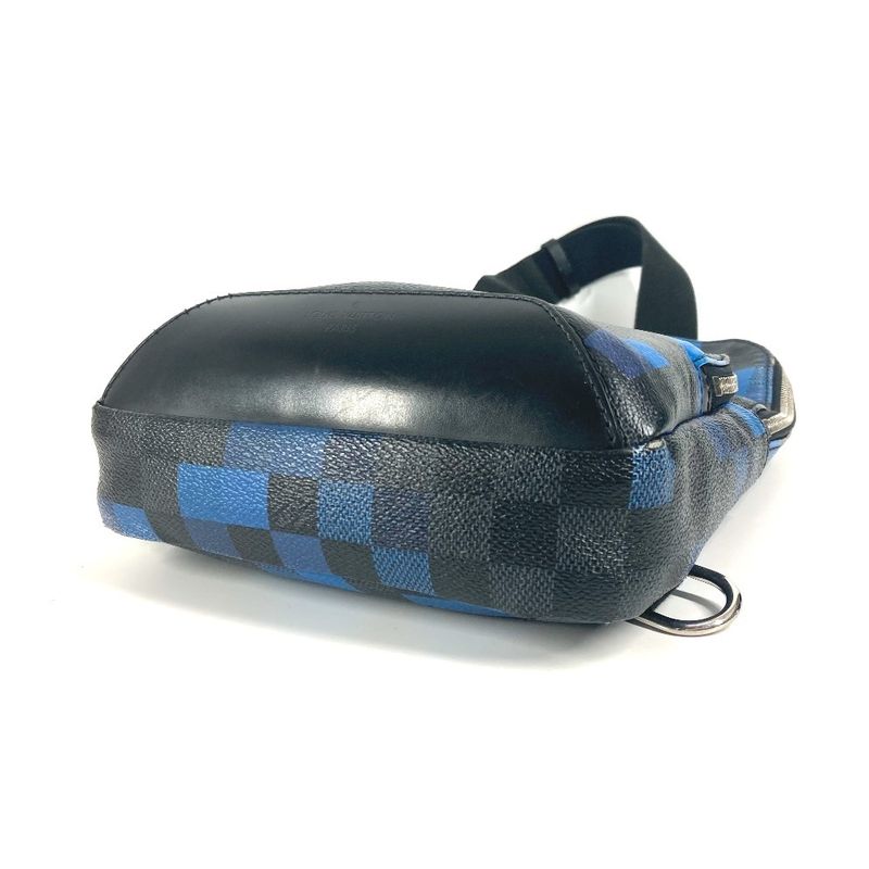 Louis Vuitton Body Bag Avenues Ring Bag N40067 Damier Graphite Canvas Blue