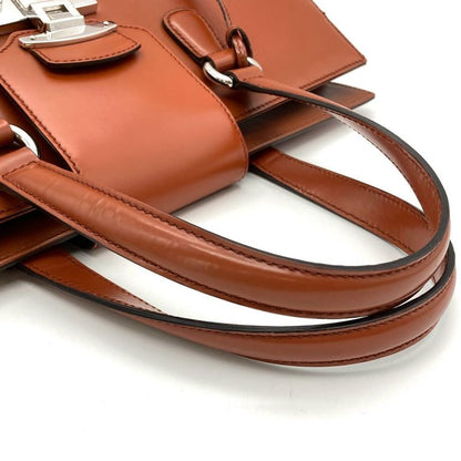 Gucci Lady Lock Tote Bag Leather 331821 Brown Men's