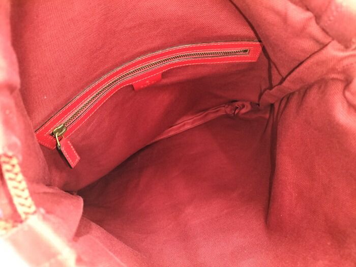 Gucci Backpack Drawstring Logo Canvas Tricolor