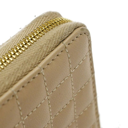Celine Coin Case Coin Purse Compact Zip Beige 02ka960